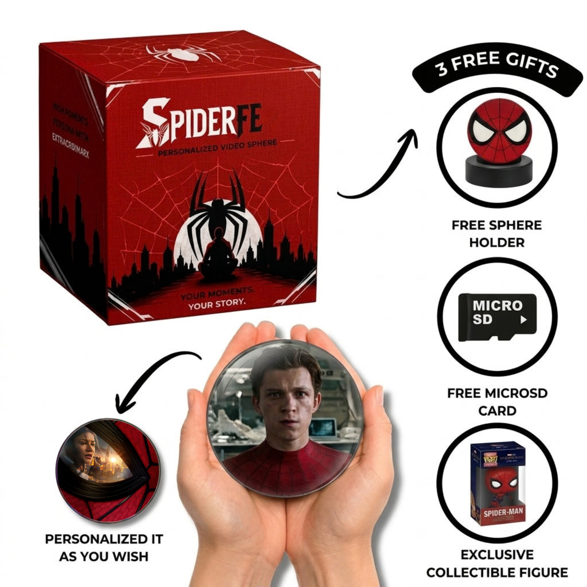 The Ultimate SpiderFe Man 3D Video Crystal Ball