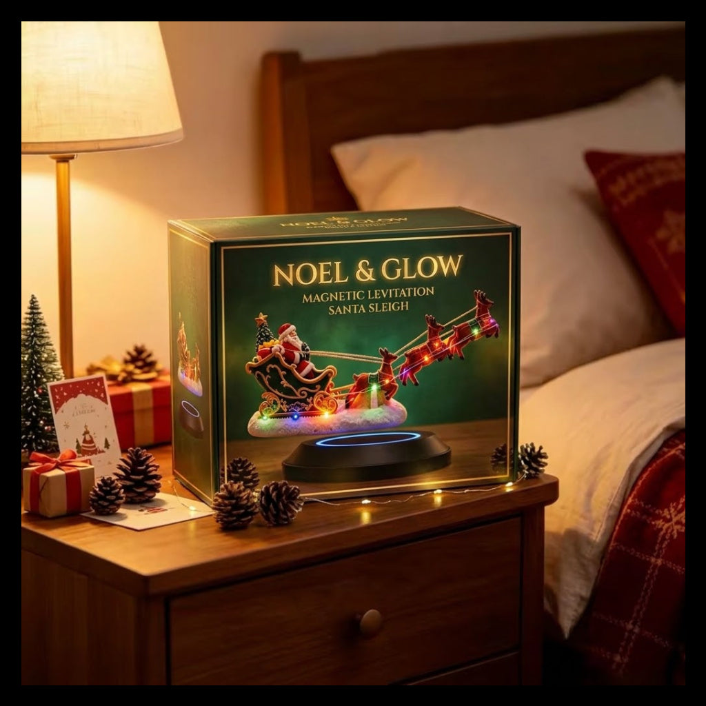 NOEL & GLOW Magnetic Levitation Santa Sleigh